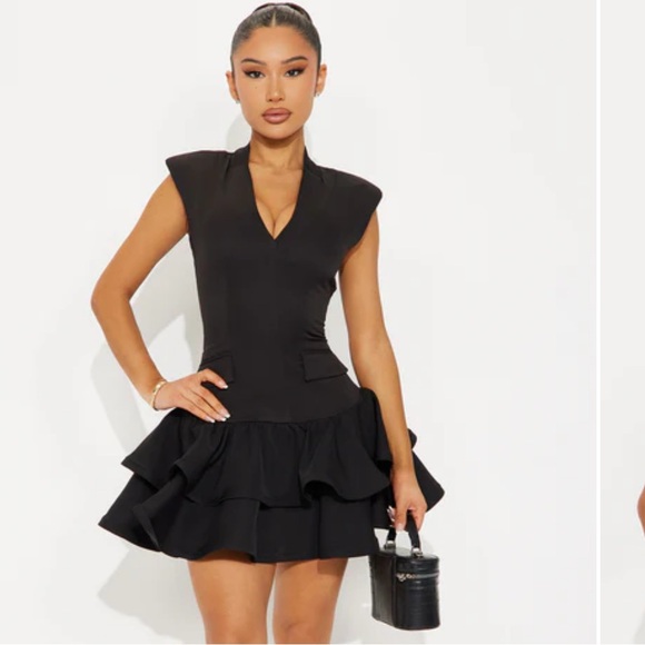 Fashion Nova Dresses & Skirts - Fashion Nova Black Layered Mini Dress